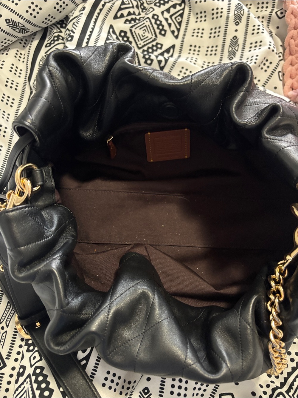 Coach Outlet Faye Large Shoulder Bag With Quilting - Picture 6 of 6